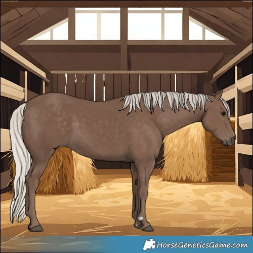 Horse Color:Silver Black 