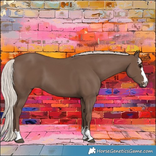 Horse Color:Silver Black 
