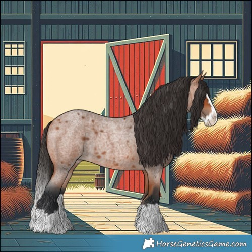 Horse Color:Bay Roan Splash 