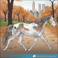 Horse Color:White Spotted Liver Red Dun Mushroom Tobiano Rabicano Brindle 