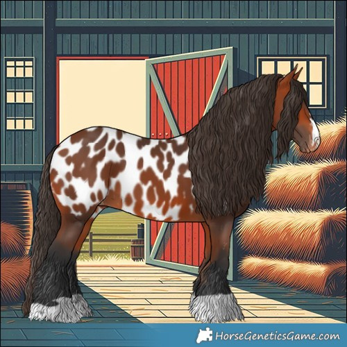 Horse Color:Bay Appaloosa 