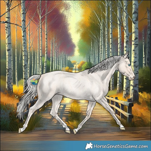 Horse Color:Cremello Roan 