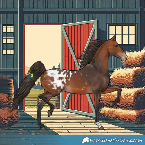 Horse Color:Bay Appaloosa 