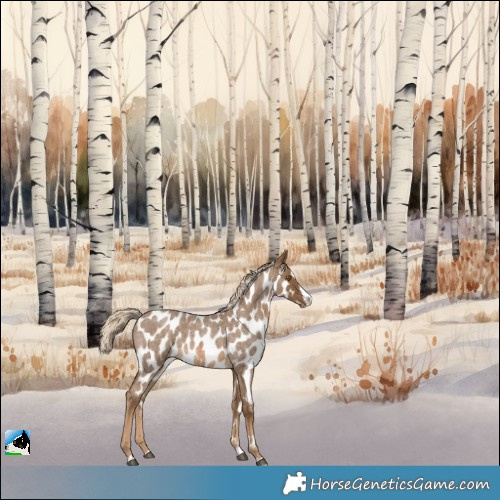 Horse Color:Chocolate Palomino Roan Splash Appaloosa 