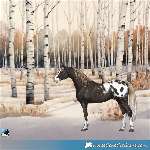 Horse Color:Liver Chestnut Splash Appaloosa