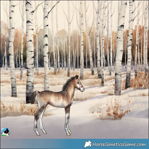 Horse Color:Brown Onyx Sabino Rabicano 