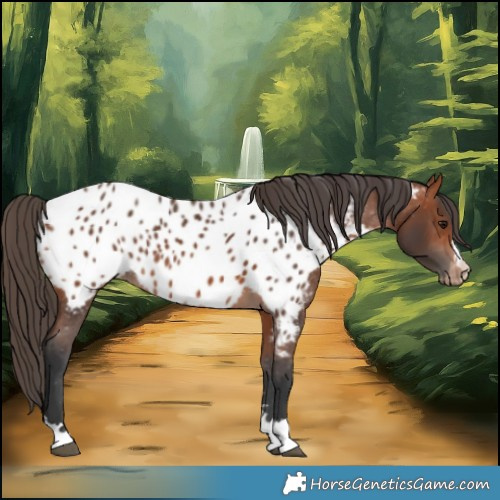 Horse Color:Bay Near Leopard