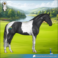 Horse Color:Black Tobiano 