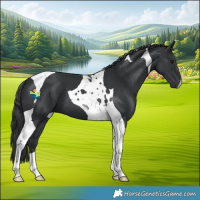 Horse Color:Black Tobiano 