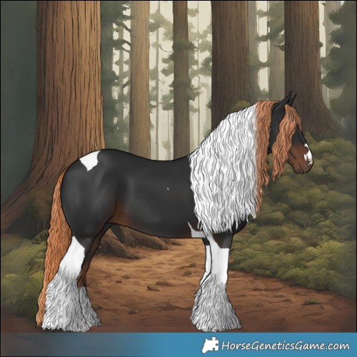 Horse Color:Liver Chestnut Tobiano 