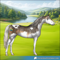 Horse Color:Gray Silver Buckskin Splash Appaloosa Rabicano 