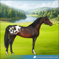 Horse Color:Brown Blanket Rabicano