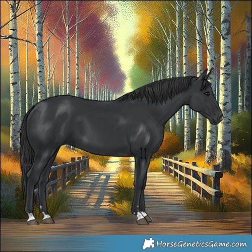 Horse Color:Black 