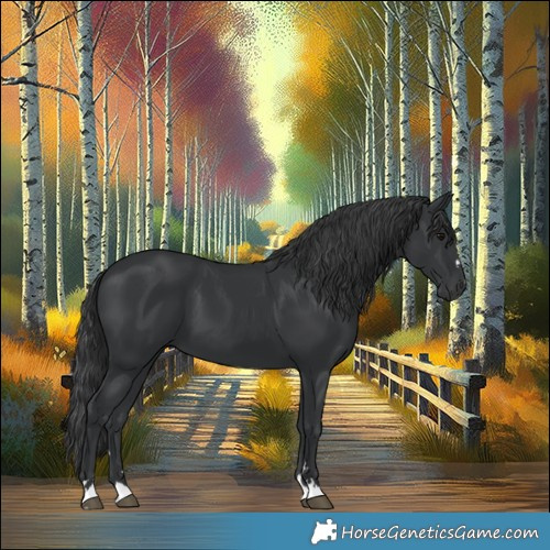 Horse Color:Black 