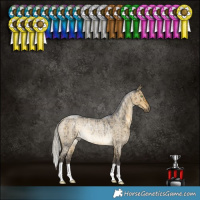 Horse Color:Silver Buckskin Roan Dun Rabicano Brindle