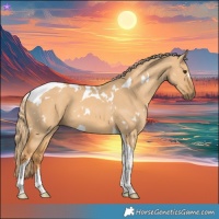 Horse Color:White Spotted Red Dun Tobiano 