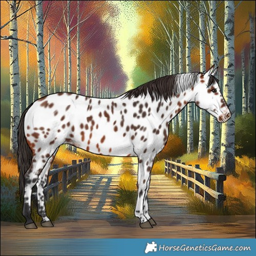 Horse Color:Bay Appaloosa 