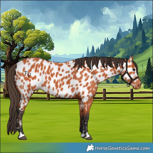 Horse Color:Bay Appaloosa 
