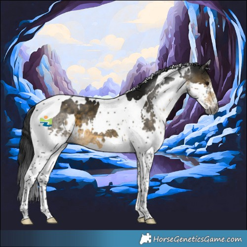 Horse Color:Gray White Spotted Buckskin Splash Tobiano 