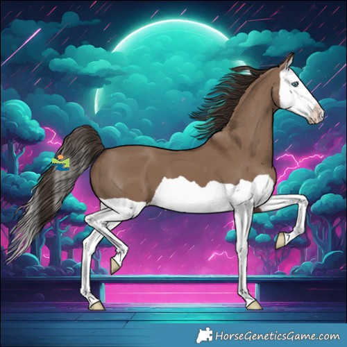 Horse Color:Liver Red Dun Splash 