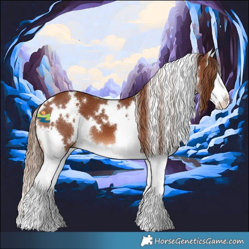 Horse Color:White Spotted Chestnut Splash