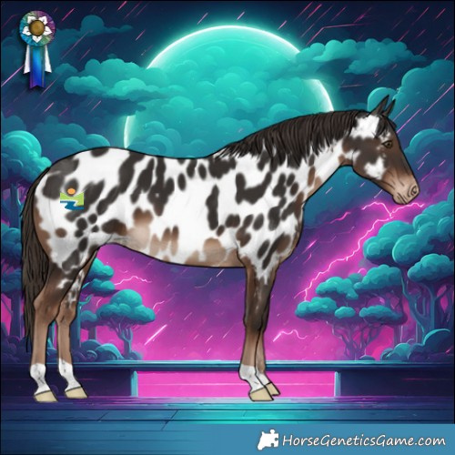 Horse Color:Liver Chestnut Near Leopard 