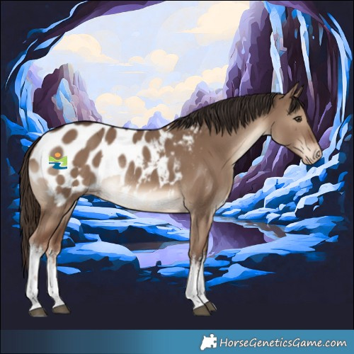 Horse Color:White Spotted Liver Red Dun Appaloosa Rabicano 