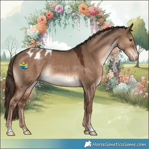 Horse Color:Liver Red Dun Appaloosa Rabicano 
