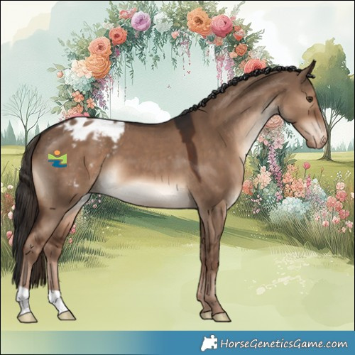 Horse Color:Liver Red Dun Appaloosa 