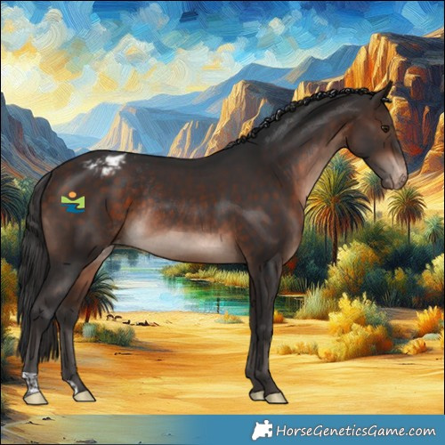 Horse Color:Bay Appaloosa Rabicano 