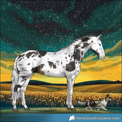 Horse Color:White Spotted Buckskin Harlequin Merle