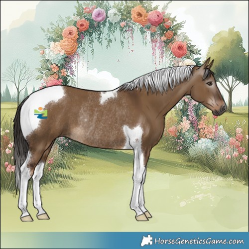 Horse Color:Gray Liver Red Dun Tobiano Rabicano 
