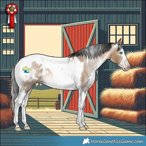 Horse Color:Gray White Spotted Amber Champagne Dun Splash Tobiano Appaloosa Rabicano 