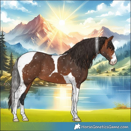 Horse Color:Bay Tobiano Appaloosa 