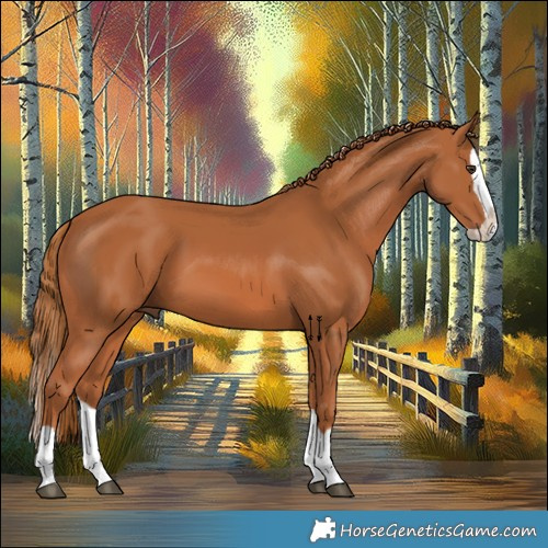 Horse Color:Chestnut Splash 