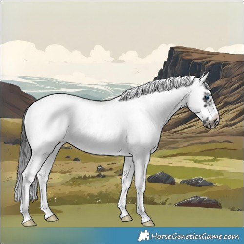 Horse Color:White Spotted Black Splash Tobiano Frame Appaloosa 