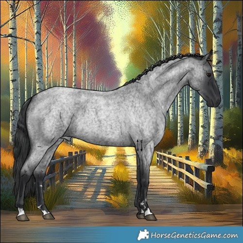 Horse Color:Blue Roan 