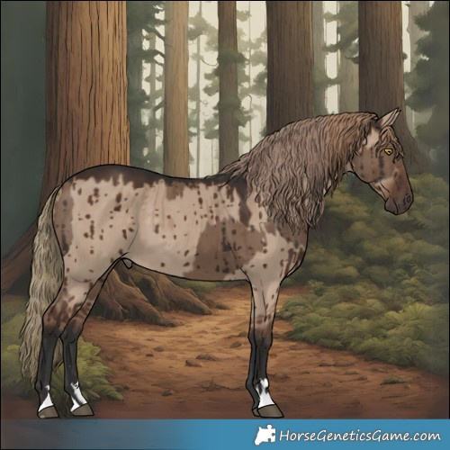 Horse Color:Liver Red Dun Brindle  and Liver Red Dun Brindle 