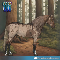 Horse Color:Liver Red Dun Brindle  and Liver Red Dun Brindle 