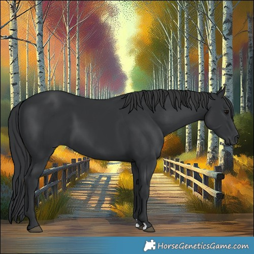 Horse Color:Black 