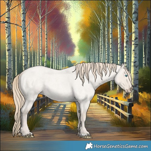 Horse Color:Smoky Creme Roan Dun 