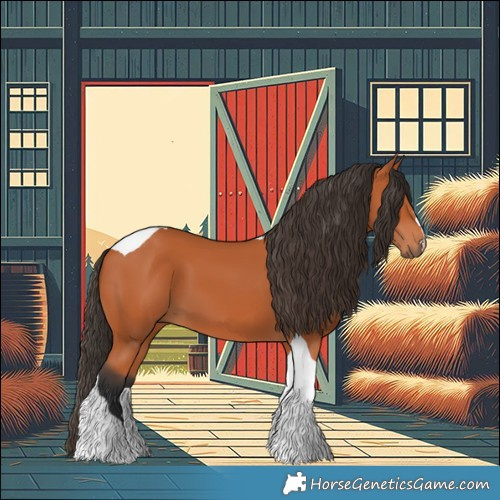 Horse Color:Bay Tobiano 