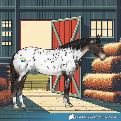 Horse Color:Brown Near Leopard 