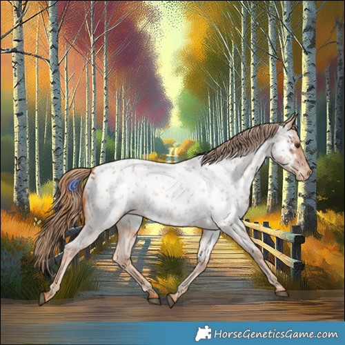 Horse Color:Red Roan Appaloosa 