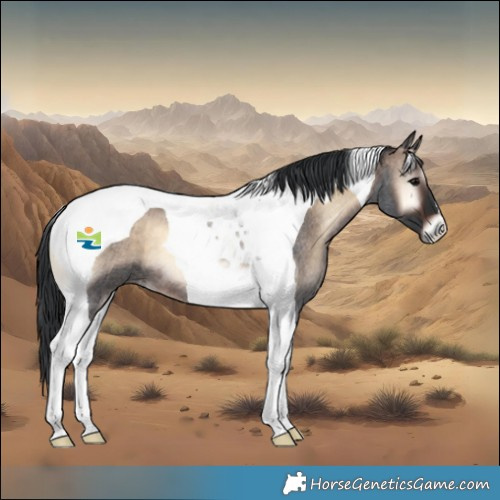 Horse Color:Bay Roan Onyx Tobiano 