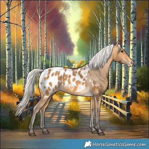 Horse Color:Silver Buckskin Appaloosa 