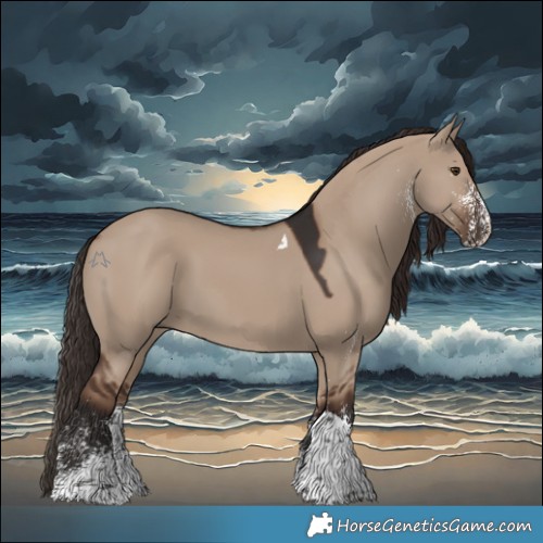 Horse Color:White Spotted Liver Red Dun Tobiano