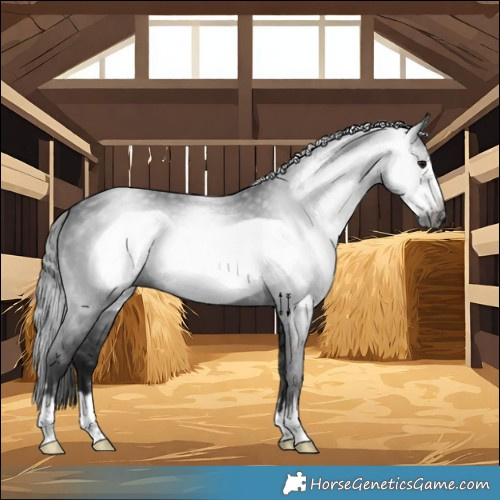 Horse Color:Gray Smoky Black Frame 