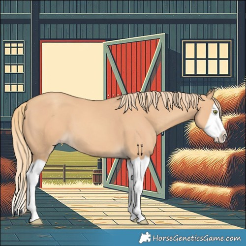 Horse Color:Gold Champagne Splash 