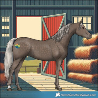 Horse Color:Silver Black 